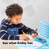 Enday Pencil Case Blue, Plastic Stackable Utility Box, Large Capacity for School & Office Supplies - 1 PK