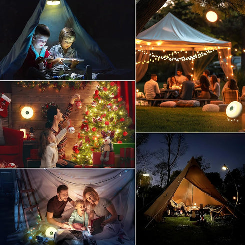 Allspark 4 1 32.8FT 8 10 Camping String Lights Rechargeable, in Quick Storage Outdoor Lights with Lighting