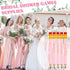 Crtiin 50 Pcs Pink Wedding Pencils for Bridal Shower, Mini Golf, Classroom, School, 4 Inch Pre Sharpened with Eraser