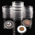 Ettonsun 30 Pieces 45mm Coin Capsules, Coin Holders for Collectors, Plastic Storage Container for Coin Collection