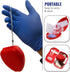 5 Pack w/O2 6.5 4.8 1.6 inches ASA TECHMED Medical CPR Rescue Mask, Adult Child Pocket Resuscitator, in Red Hard Case