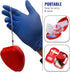 5 Pack w/O2 6.5 4.8 1.6 inches ASA TECHMED Medical CPR Rescue Mask, Adult Child Pocket Resuscitator, in Red Hard Case