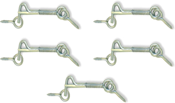 MI MADOL IMPORTS, LLC MADOL Safety Hook and Eye Latch, Zinc, 2 Inch 5 Pack