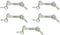 MI MADOL IMPORTS, LLC MADOL Safety Hook and Eye Latch, Zinc, 2 Inch 5 Pack