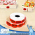 Paid Thank You Fluorescent Orange Self Adhesive Labels, Sold Retail Stickers, 1 Roll, 1000 Pack, .85" H x 1.2" W