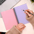 Eaasty 6 Pack Spiral Notebook, 5 x 7 Inch, College Ruled, Colored Paper, 80 Sheet/Pack for School Office
