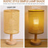 E27 5.46 Inch Angoily Rattan Lamp Shade for Table Lamps Natural Woven Vine Manzhu Lampshade Cylinder Small Rattan Lamp