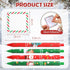 Spakon 48 Pcs Christmas Notepad Set with 24 Christmas Candy Sticky Notes and Themed Ballpoint Pens