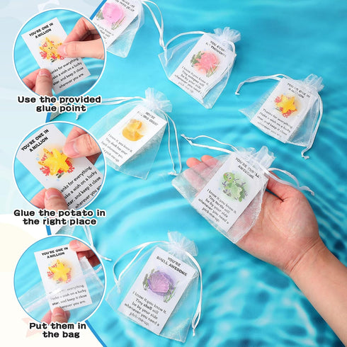Briwooody 120 Set Set Employee Appreciation Gifts Bulk for Coworkers Mixed Thank You Gift with Glow in the Dark Resin