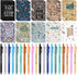 PerKoop 60 Pcs Inspirational Gifts Notepads, Motivational Pens Set, Small Pocket Notepads for Student Teacher Gifts