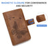 Cute Server Book for Waitress, Serving Book with Zipper Pocket and Magnetic Closure, Leather Waitstaff Organizer