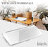 Birch Desktop Whiteboard - Cloud Glass Dry Erase Board with Storage & Multiple Markers for Desk Top Use