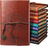 PU Leather Journal Notebooks - Tree Life Bound Journals, Vintage Refillable Blank Notebook, 7 Inch, 10 Pcs