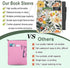 Book Sleeve for Book Lovers Paperbacks, Book Protector Cover Bag with Zipper, Waterproof PU Leather Bible Cover Case
