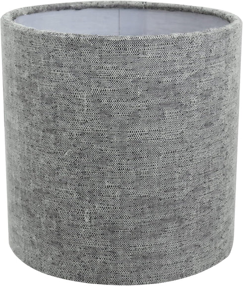 Aspen Creative 31191A Small Clip-On Drum Lamp Shade in Grey, 5" Top x 5"