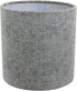 Aspen Creative 31191A Small Clip-On Drum Lamp Shade in Grey, 5" Top x 5"