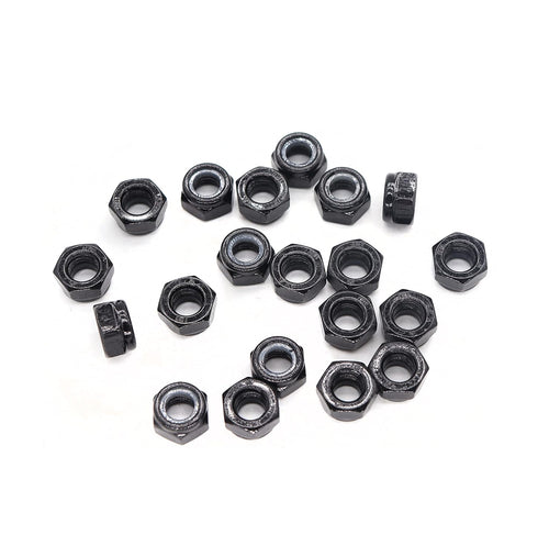 binifiMux 50Pcs Black M4 X 0.7MM Nylon Lock Nuts | Inserted Hex Self Clinching Lock Nuts