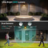 3000LM 4400mAh 3 Deogos Solar Shed Light Outdoor Indoor,Solar Powered Gazebo Light Battery with Motion Sensor and Color
