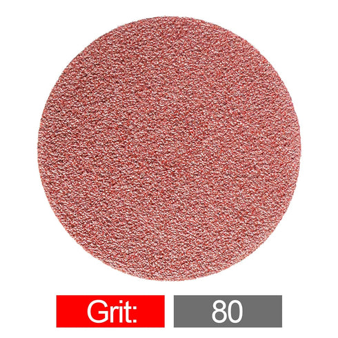 Hiqalty 3" inch (80) Sanding Disc Roll Lock R-Type Sandpaper Quick Change Disc Grinding Pad Abrasive Disc
