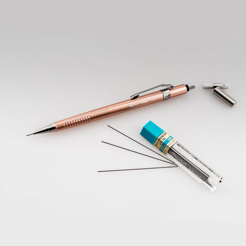 Pentel Sharp Mechanical Pencil - 0.7mm Metallic Copper Barrel, Box of 12 (P207MY)