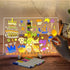 LED Acrylic Note Board with Light, 11.81 x 7.87", Clear Dry Erase Board with 7 Colors Pen for Home, School