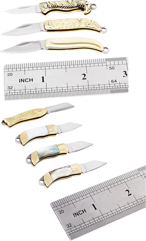 Miniature Gadgets Pocket Knife, Eastern Delights EDC Ultra Small Multifunction Cutting Tool, Black Shell