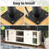Masendelk 4 Inch 100mm, 4pcs Black Furniture Legs / Modern Sofa Legs Cabinet Replacement Legs, Heavy Duty Metal Legs