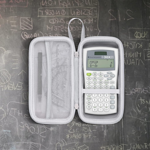 Khanka Hard Travel Case for Texas Instruments TI-30XIIS Scientific Calculator, Case Only (White)