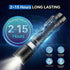 2-Pack 1000 4 SuperFire Lumens Rechargeable Flashlights, USB-C Tactical LED Flashlight with Zoom, Modes, Small Bright