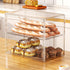 2 Countertop, 15.3" 9.8" 11.4" JOYZAN Pastry Display Case, Tier Bread Box for Kitchen Acrylic Bread Container