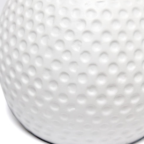 Simple Designs LT2084-PNK Mini Studded Texture White Ceramic Bedside Table Lamp, Pink