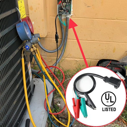 HVAC Adaptor Cord: Heavy Duty Compatible with Yellow Jacket 69522 Tools and Circuit Breaker Finder Kit