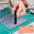 Grommet Tool Kit Eyelet Plier, IMLIKE Handheld Puncher Set with 500pcs 3/8 inch Silver Grommets, Manual Eyelet Kits