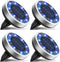 btfarm 4 Pack Solar Lights Outdoor, 8 LED Solar Ground Lights IP65