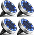 btfarm 4 Pack Solar Lights Outdoor, 8 LED Solar Ground Lights IP65