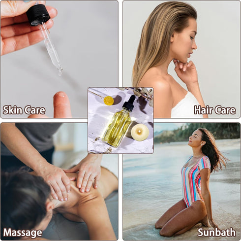 48 Pack 2oz Clear Glass Bottles, with Glass Eye Droppers for Essential Oils & Lab Chemicals