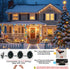 4 Pack 66.6 200 35 4th Color Changing Christmas String Lights with Remote, Total FT LED String Lights Indoor Outdoor
