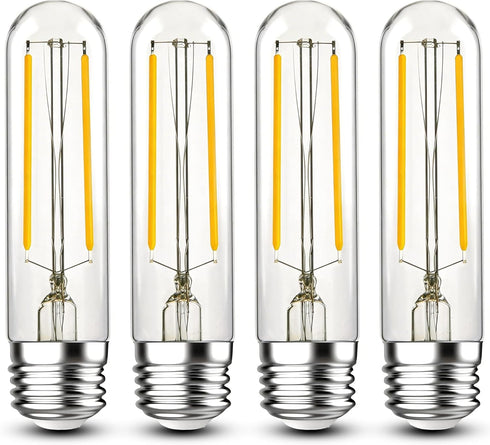 4W Tubular Light Bulbs,E26 T10 LED Bulbs Equvialent to 40Watt Type T