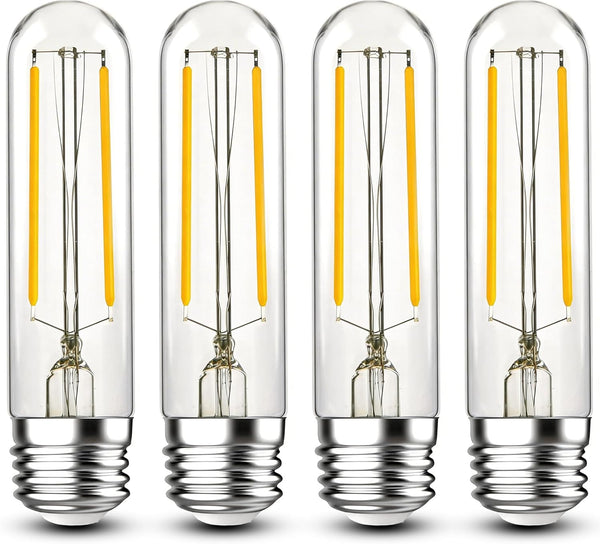 4W Tubular Light Bulbs,E26 T10 LED Bulbs Equvialent to 40Watt Type T
