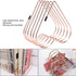 Estink Metal Bookshelf for Desk Storage, Telescopic Book Rack Holder, Office Supplies, Rose Gold