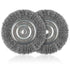 6-Inch Wire Wheel for Bench Grinder, 0.012 Carbon Steel, with 1/2" & 5/8" Arbor Hole