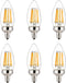 Sunlite 40270 LED Edison B11 Torpedo Tip Chandelier Light Bulb, 7.5 Watts