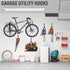 Heevir etc.(4 7.7 Inches) Heavy Duty Utility Hooks, Garage Storage Wall Mount Steel Hooks, Garden Tool Hanger, Garage