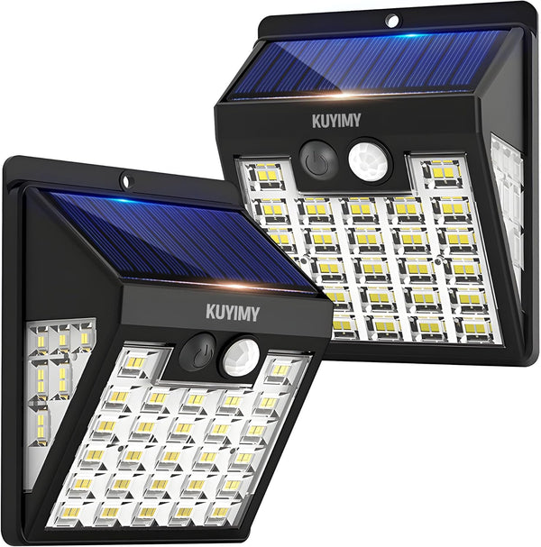 Solar Lights Outdoor, 72 LED Motion Sensor Wall Light, IP65 Waterproof and