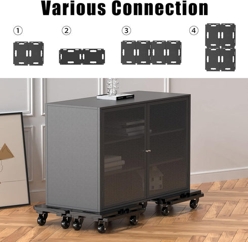 4 4 440 Lbs 1 Pack SOLEJAZZ Furniture Mover Dolly Wheels Heavy Duty Small Furniture Moving Dollies Rollers with Wheels