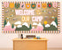Camping Bulletin Board Set, Welcome to Our Camp Summer Decorations with Adventure DIY Photo Craft Cutouts