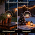 4-Pack) Solar Hanging Lanterns, Dragonfly Style Outdoor Chandelier, Waterproof Auto On/Off Solar Tea Lights for Garden