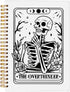 Overthinker Tarot Card Journal, Gothic Skull Notebook, Witchy Spiral Notebook 5.5x8.3, Goth Office Supplies