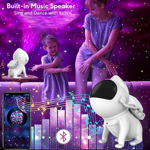Elec3 Star Projector Space Dog, Galaxy Projector for Bedroom Remote Control, Bluetooth Speaker and White Noise Night