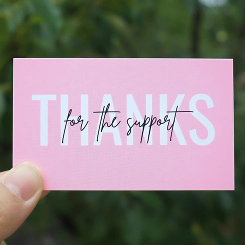 RXBC2011 100 Little Thank You Cards, Handwritten Lettering Design Bulk Thank You Notes for All Occasion 3.5 x 2 Inch